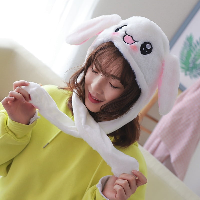 Cute Hat Rabbit Bunny Ears Will Move The Rabbit Hat Girls Gift As Seen On TV RF 