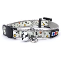 Pawtitas Glow In The Dark Cat Collar with Safety Buckle and Bell