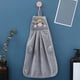 thumbnail image 5 of Toalla de mano infantil con diseño de cerdito | Toalla de forro polar suave con lazo | Toalla infantil de color liso para baño y cocina | Rosa, azul, gris y beige, 5 of 6