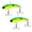 Chartreuse Blue, variant on STEELSHAD MINI SERIES 1/4 OZ / 1.75" / 2 PACK / BLUE GILL