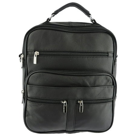 Leather Mini Messenger Bag - Silver Fever Leather Messenger Bag, Top Handle, Crossbody, Fits Ipad Mini, Reader