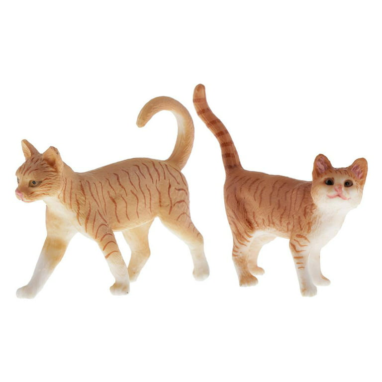 Set of Cat Figure Toys Figurines Collectibles Cats Model Decor Toy