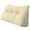 Beige, variant on PEACHWELL Triangular Reading Bed Rest Pillow Large Bolster Cushion Headboard Backrest Wedge Pillow with Removable Cover and Two Large Side Pockets Green 47 Inches