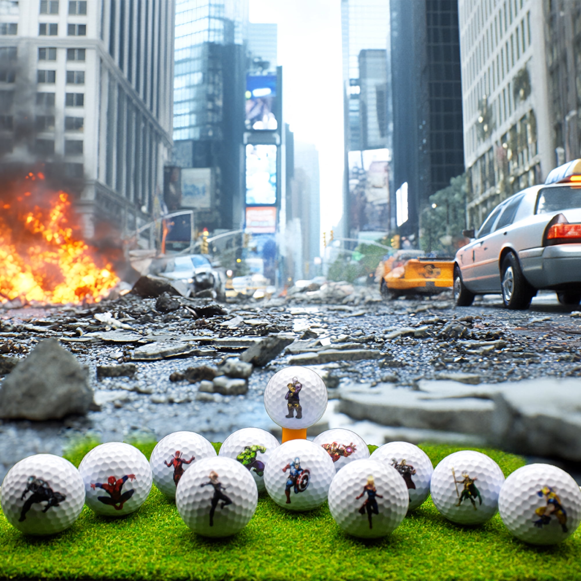 Superhero Golf Balls 12 Pack by GBM GOLF