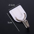 thumbnail image 3 of Bearachild Pack of 6 Bathroom Storage Hangers Removable Household Wall Holder Self-adhesive Hooks Organizer Plastic Organization Type3 NO3 Bearachild JJ9875-00, 3 of 6