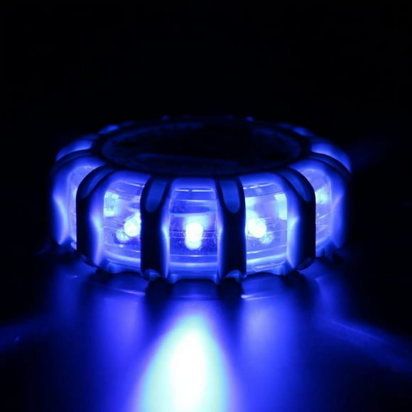 LED Safety Road Flare Magnet Bottom Flashing Nightlights Road Disk Emergency Warning Alarming