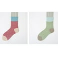 thumbnail image 4 of Utoimkio 5 Pairs Unisex Cute Striped Print Winter Cotton Socks Casual Cozy Warm Crew Socks Home Indoor Non-slip Slipper Socks for Women and Men, 4 of 9