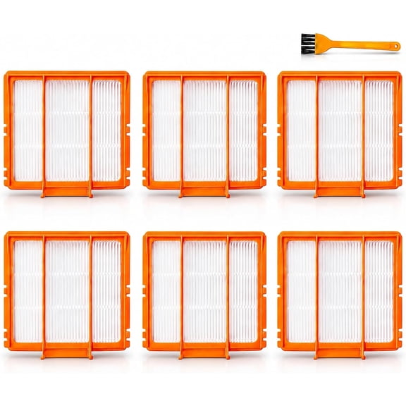 Replacement HEPA Filters Compatible with Shark Robot Vacuums, 6-Pack Pre-Motor Vacuum Filters for AI Series AV2501AE AV2501S RV2610WD AV2700ZE RV2302 RV2820AE, Replacement for XPRFRV2500