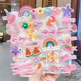 thumbnail image 2 of LJW-14Pcs Horquillas De Princesa Para Niñas Pequeñas , Estilo Dulce , Animal De Bebé/Decoración De Flores , Flequillos , Juego De Pinzas , Accesorios Para El Cabello Para Niños Encantadores, 2 of 4