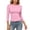 0702LiPink, variant on Wang6 Women 3/4 Sleeve Basic T Shirts Trendy Slim Fit Solid Tops Fall Crew Neck Going out Tees 0702LiWhite XS