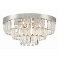 thumbnail image 6 of HAY-1403-PN Crystorama Lighting Hayes - 8 Light Flush Mount-8 Inches Tall and 18 Inches Wide-Polished Nickel Finish, 6 of 11