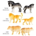thumbnail image 3 of 12 Uds figura de Animal modelo jungla conjunto de juguetes de animales animales salvajes artificiales aprendizaje bosque animales de granja juguetes para niños, 3 of 8