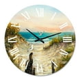 thumbnail image 2 of Designart 1 in Quartz Coastal Wall Clock, 2 of 5