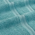 thumbnail image 3 of Quick Dry Zero Twist Cotton 6-Piece Towel Set, Turquoise by BNM, 3 of 4