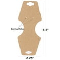 thumbnail image 4 of N'ice Packaging 50-Pcs Large Kraft 5.5" x 2.25" Necklace/Earring Jewelry Display Cards, New Retail Self-Adhesive Necklace/Earring Foldovers, 4 of 4