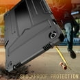 thumbnail image 5 of ELEHOLD Heavy Duty Rugged Case for Samsung Galaxy Tab A9 Plus 11 Inch (SM-X210/X215/X216/X218), Built-in Hidden Kickstand Shockproof Silicone Case Hybrid PC Cover for Galaxy Tab A9+,Black, 5 of 5