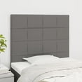 thumbnail image 4 of vidaXL Headboards 4 pcs Dark Gray 28.3"x2"x30.7"/34.6" Fabric, 4 of 77