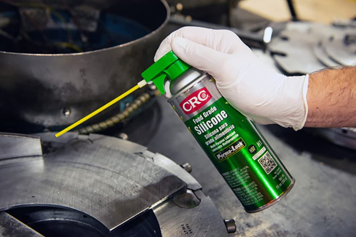 CRC Food Grade Silicone Lubricant Spray - Heavy-Duty, NSF H1 - 12 Pack, 10  Oz