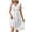 White, variant on GDREDA Elegant Women's Mid Length Casual Dress with Lace Jacquard and V-Neck Hollow Out Design for a Black,S