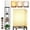 Black, variant on Floor Lamp with Shelves for Living Room, 3 CCT LED Bulb, Storage Tower with White Linen Shade for Bedroom, Office