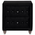thumbnail image 2 of Deanna 2-drawer Rectangular Nightstand Black, 2 of 6