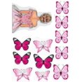 thumbnail image 3 of Decoración para tarta de cumpleaños de niña con forma de mariposa en la espalda, tarta de eBay, tarjeta de inserción para tarta enchufable para el Día de la Madre, 3 of 5