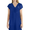 thumbnail image 2 of Ezi Women's 'Debra' Cap Sleeve Satin Nightgown, 2 of 4