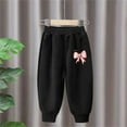 thumbnail image 3 of Fesfesfes Little Girls Pants Printed Casual Pants for Kids Thin Sweatpants Casual Versatile Sports Pants, 3 of 4