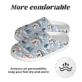 thumbnail image 6 of Yiaed cute Mushroom Village Print Slippers Fuzzy Warm Cozy Slippers Non Slip House Slippers For Indoor Outdoor Slippers House Slippers-11, 6 of 7