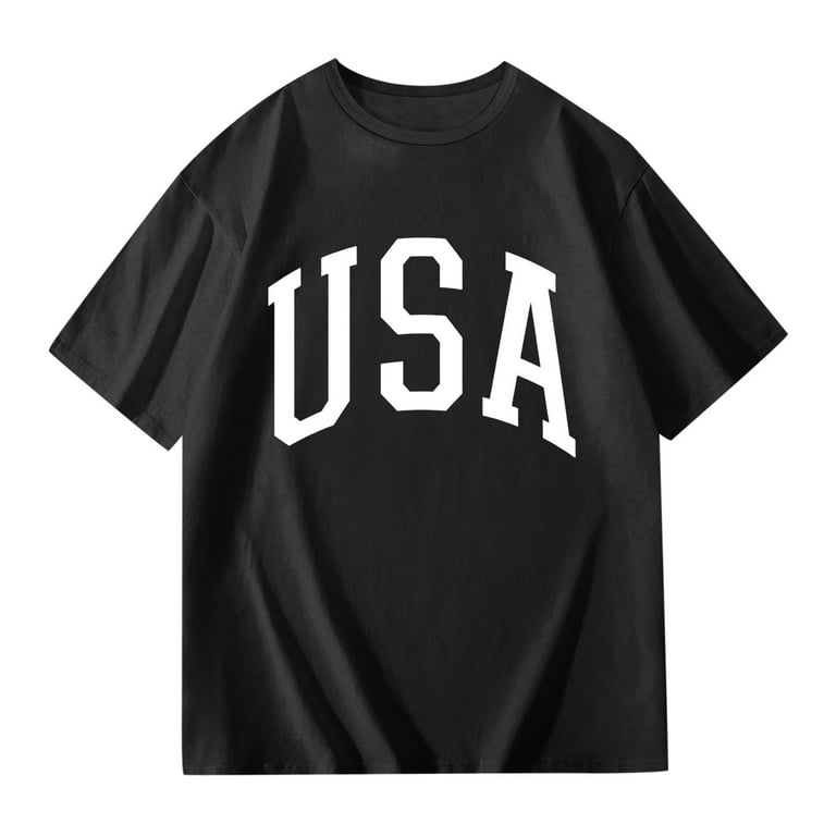 Teen Boys T Shirts Short Sleeve Kids Letter Printed Casual