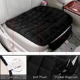thumbnail image 3 of Unique Bargains 2 Pcs Front Car Seat Cover Breathable Plush Pad Chair Cushion for Vehicle Home Office Universal Black, 3 of 8