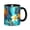 Black, variant on Pink Dinosaur Coffee Mug Fun Custom Ceramic Mugs 11oz Pink