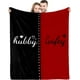thumbnail image 1 of LHSHID Hubby and Wifey Blanket Wedding Gifts For Couples Unique Bridal Shower Mr and Mrs Gifts Bride To Be Gifts His And Her for Newlywed Christmas Anniversary Married Gifts 30"x40", 1 of 9