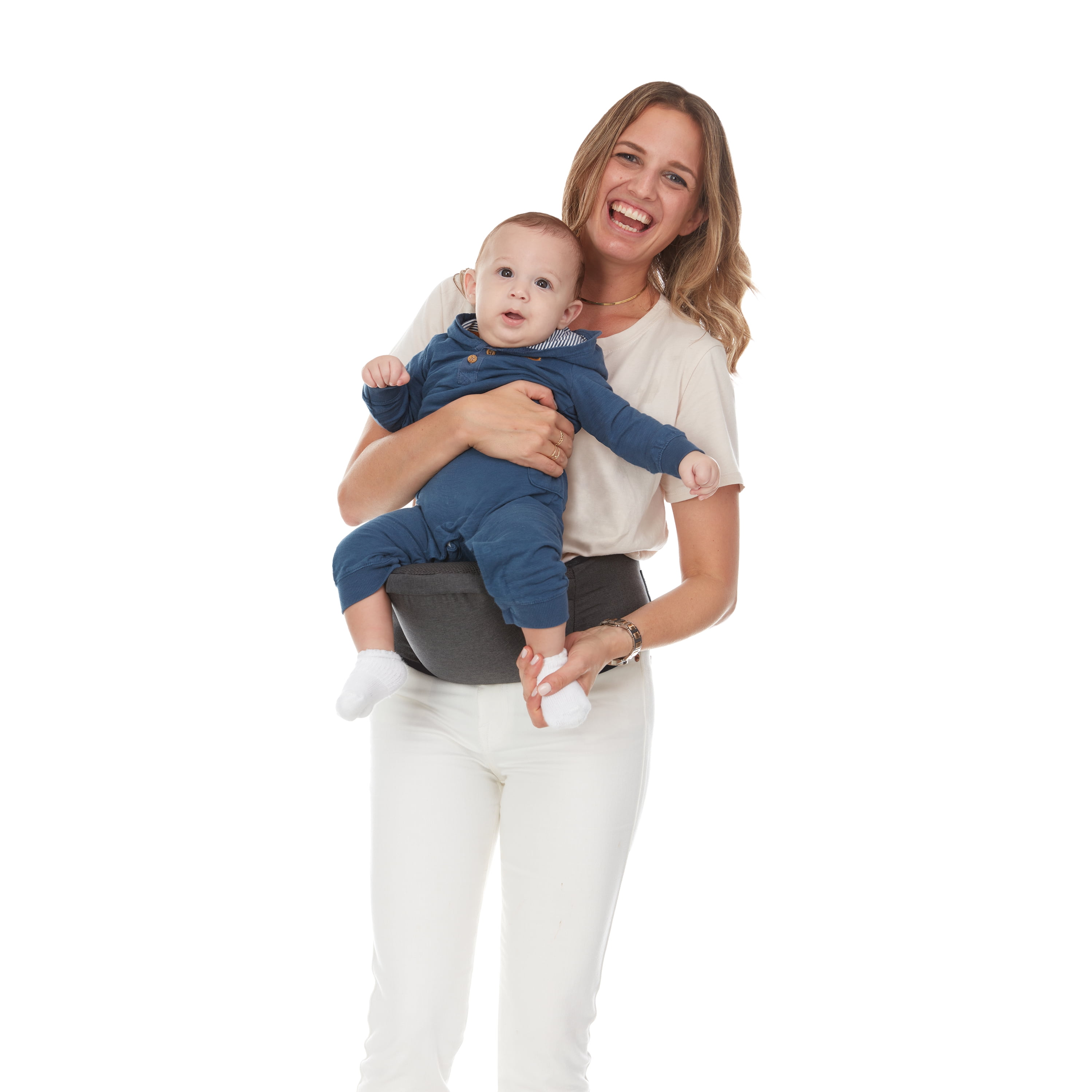 Monbebe Hip Seat Carrier, Gray, Infant & Toddler, Unisex