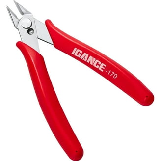 Red Side Cutting Nippers - Precision Diagonal Pliers For Electronics, Jewelry Making & Craft Wire Cutting