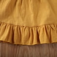 thumbnail image 6 of BemeyourBBs Toddler Baby Girls Summer Clothes Vintage Infant Baby Girls Summer 2 Piece Outfit Polka Dot Collar Short Sleeve T-Shirt and Ruffle Suspender Skirt Set, 6 of 6
