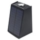 thumbnail image 2 of Ounissouiy Luz de pared con energía solar negra Instalación fácil Inalámbrico Encendido automático Luces solares Luz de pared para exteriores Iluminación y accesorios Luz blanca+cálida, 2 of 6