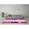 thumbnail image 3 of Ahgly Company Indoor Rectangle Abstract Pink Contemporary Area Rugs, 2' x 3', 3 of 4