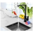 thumbnail image 2 of Modern & Durable Faucet Square Swivel Spout Black 360° Kitchen Sink Mixer, 2 of 5
