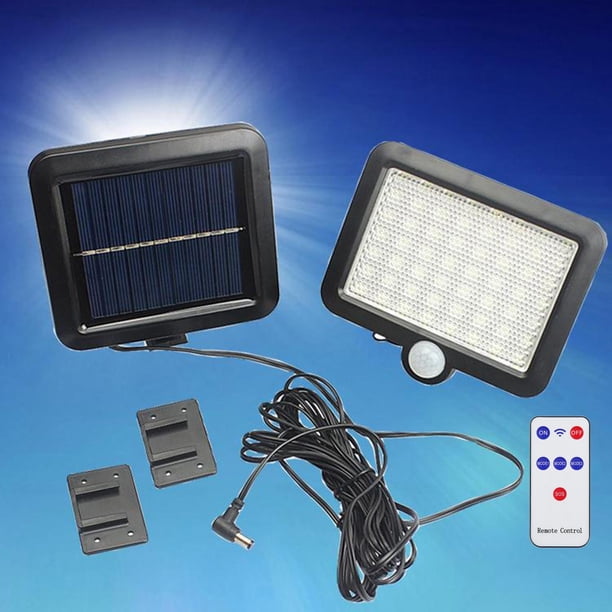 [[[[["Solar LED Door Wall Lights Motion Sensor Outdoor Garden Security Lamp, 56 LED con control remoto Cola Luz de pared exterior impermeable