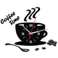 thumbnail image 1 of Reloj de pared acrílico DIY, moderno, silencioso, con forma de taza, para café, con números huecos, 1 of 7