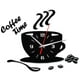 thumbnail image 1 of Reloj de pared acrílico DIY, moderno, silencioso, con forma de taza, adhesivo para pared, con números huecos, 1 of 7