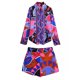 thumbnail image 1 of Bermudas con estampado TRAF para mujer, pantalones cortos de cintura alta de verano para mujer, ropa de calle a la moda, pantalones cortos para mujer, pantalones cortos informales de playa para mujer Tan Jianjun unisex, 1 of 2