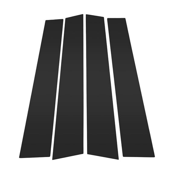 Unique Bargains 4 Pcs Door Pillar Window Trim for Cadillac XT6 2020-2023 Black Front Left Right Anti Scratch Sticker Pillar Posts Door Outer Exterior Cover