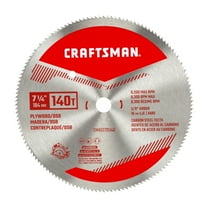 Craftsman Plywood Saw Blade,7-1/4" 140T CMAS2725140