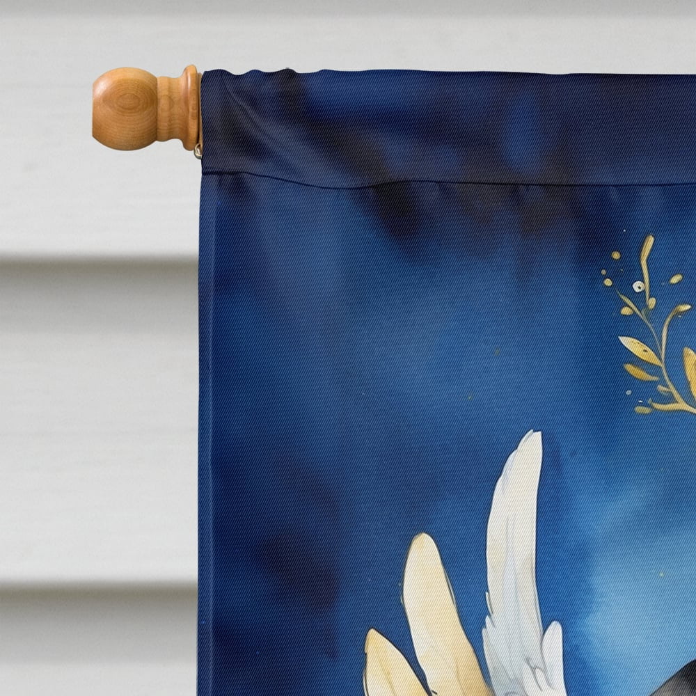 Caroline's Treasures DAC7063CHF Black Pug My Angel House Flag Large Porch Sleeve Pole Decorative Outside Yard Banner Artwork Wall Hanging, Polyester, House Size, Multicolor