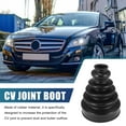 thumbnail image 2 of Unique Bargains Universal Black Rubber CV Joint Boot Dust Dirt Protective Cover for Car, 2 of 3
