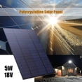 thumbnail image 1 of Kuymtek 5W 18V Panel solar Cargador solar policristalino 5.7x6.5 pulgadas para batería de 12V, 1 of 7