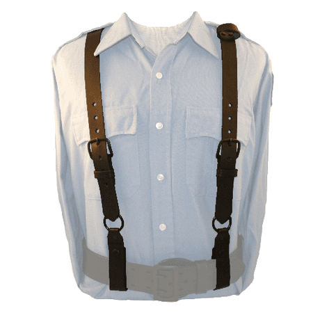 Birkenstock Boston Black Leather - Boston Leather Police Leather Suspenders Black Hardware Basket Weave Leather