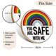 thumbnail image 3 of Rainbow Pins, Round Rainbow Pride Brooch, Lgbtq Badge Lapel Pins, Gay Pride Pin Brooch For Clothing Scarves Suit, 3 of 4